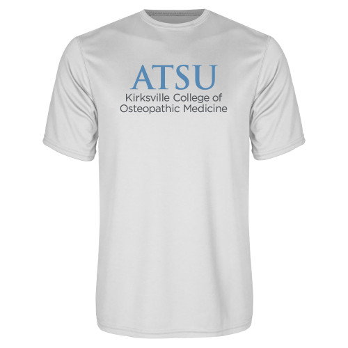  White Performance Tee - ATSU Kirksville Osteopathic Secondary