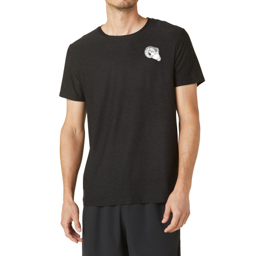  Beyond Yoga Mens Darkest Night Featherweight Always Beyond Short Sleeve Tee  - ATSU Ram