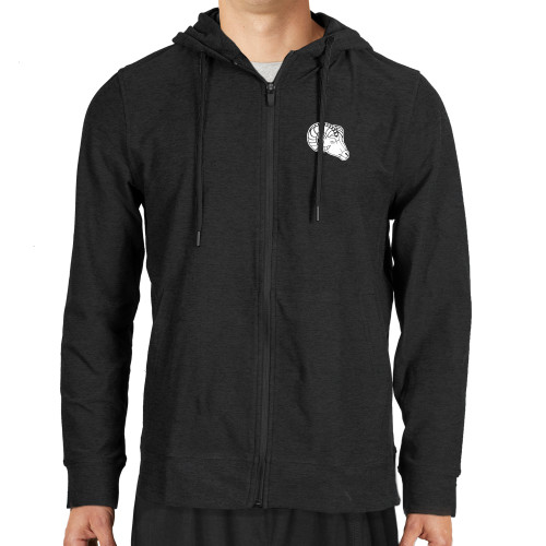  Beyond Yoga Mens Darkest Night Spacedye Freefit Zip Hoodie - ATSU Ram
