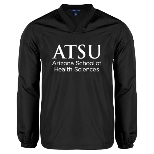  Black V Neck Raglan Windshirt - ATSU Arizona School Health Secondary