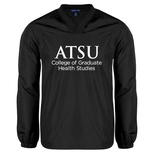  Black V Neck Raglan Windshirt - ATSU College of Grad Health Secondary