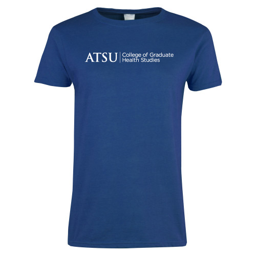  Womens Royal Short Sleeve Tee - ATSU College of Grad Health Primary