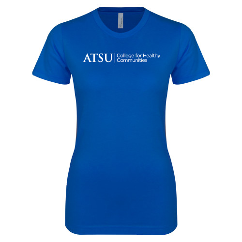  Next Level Womens Royal Boyfriend Tee - ATSU College for Healthy Communities CHC