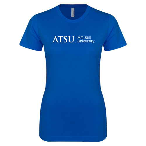  Next Level Womens Royal Boyfriend Tee - ATSU Primary Logo