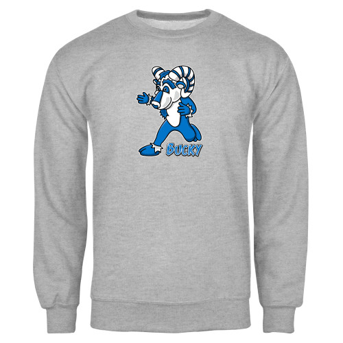  Grey Fleece Crew - ATSU Bucky the Ram