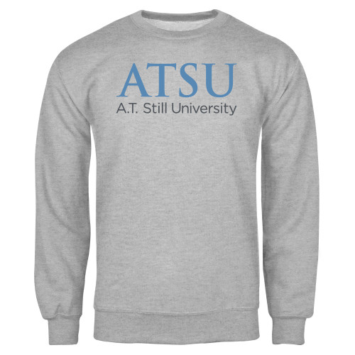  Grey Fleece Crew - ATSU Secondary Logo