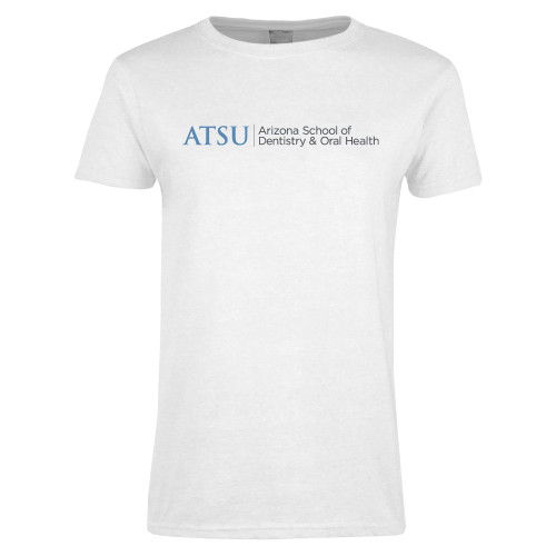  Womens White Short Sleeve Tee - ATSU Arizona School Dentistry Primary