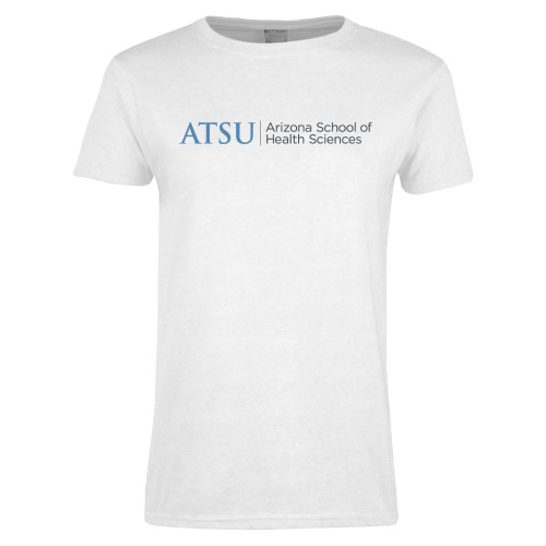  Womens White Short Sleeve Tee - ATSU Arizona School Health Primary