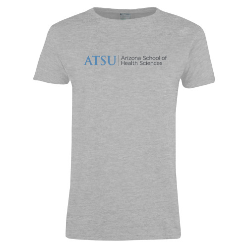  Womens Grey Short Sleeve Tee - ATSU Arizona School Health Primary