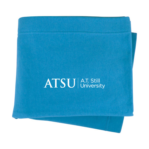 A.T. Still Univ Light Blue Sweatshirt Blanket