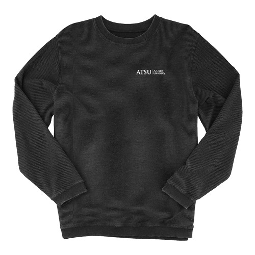  Boxercraft Womens Black Corded Crew - ATSU Primary Logo