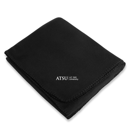 A.T. Still Univ Black Arctic Fleece Blanket