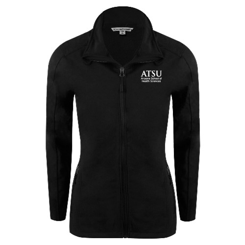  Womens Black Softshell Jacket - ATSU Arizona School Health Secondary