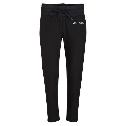  Boxercraft Womens Black Sport Jogger - ATSU Primary Logo