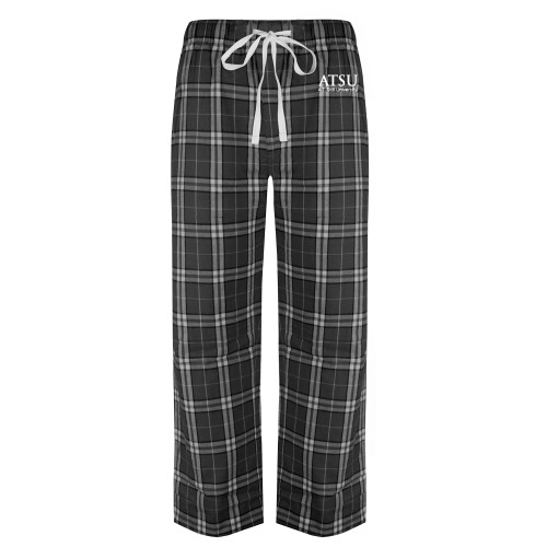  Black/Grey Flannel Pajama Pant - ATSU Secondary Logo