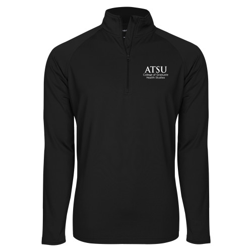  Sport Tek Black Sport Wick Stretch 1/2 Zip Pullover - ATSU College of Grad Health Secondary