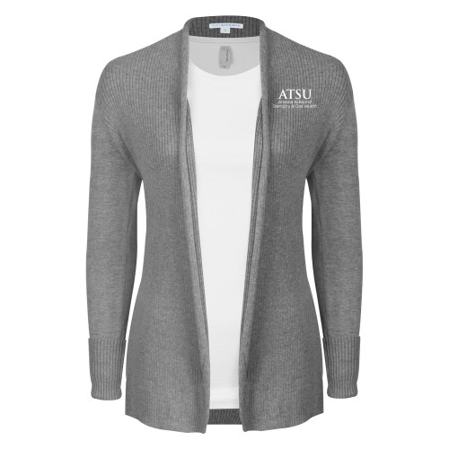  Womens Heather Grey Open Front Cardigan Sweater  - ATSU Arizona School Dentistry Secondary