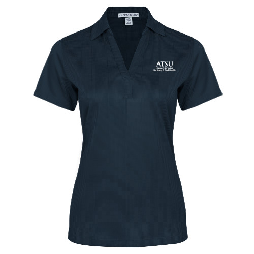  Womens Navy Performance Fine Jacquard Polo - ATSU Missouri School of Dentistry Secondary