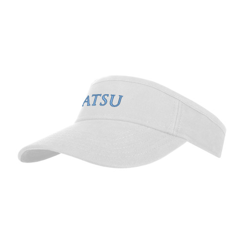 A.T. Still Univ White Brushed Bull Denim Visor