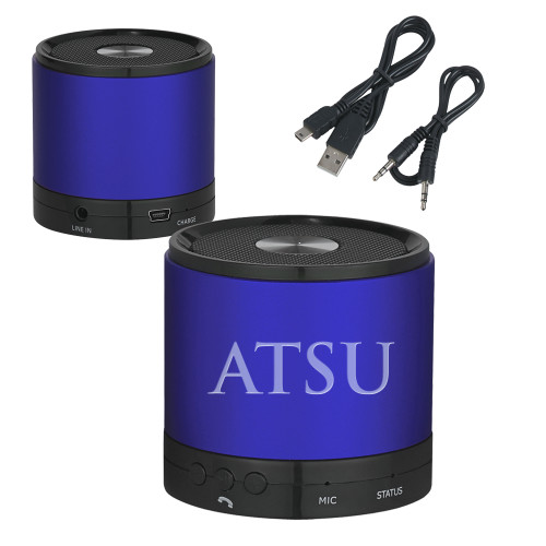 A.T. Still Univ Wireless HD Bluetooth Blue Round Speaker