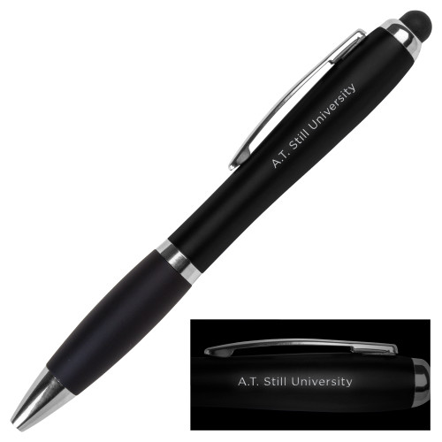 A.T. Still Univ LIGHT UP LOGO Black Stylus Pen