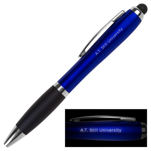 A.T. Still Univ LIGHT UP LOGO Royal Stylus Pen