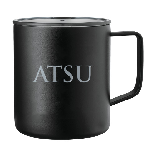 A.T. Still Univ Rover Camp Vacuum Insulated Black Mug 14oz