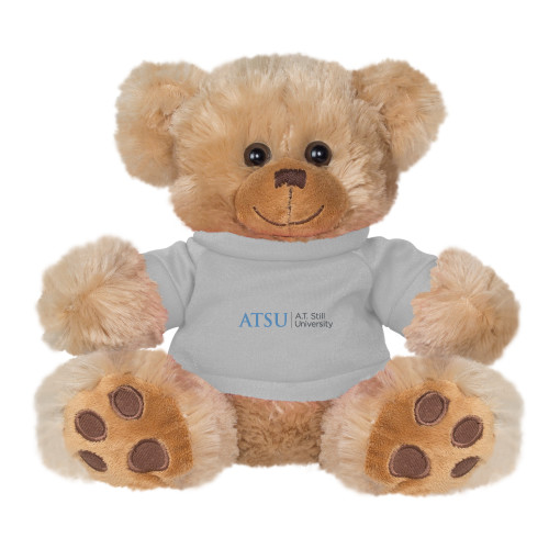 A.T. Still Univ Plush Big Paw 8 1/2 inch Brown Bear w/Grey Shirt