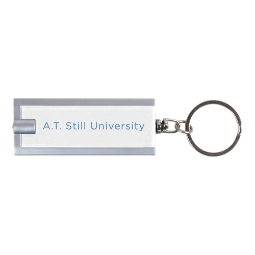 A.T. Still Univ Turbo White Flashlight Key Holder