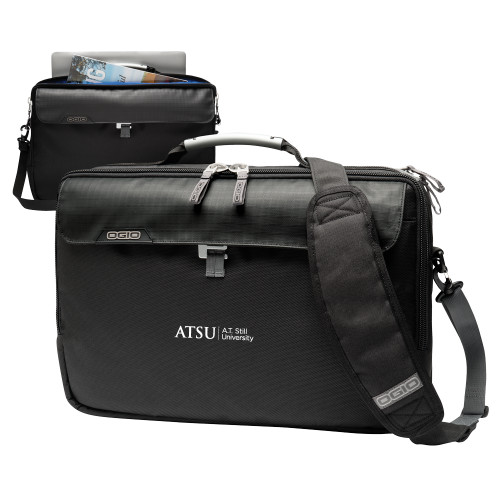  OGIO Black Pursuit Messenger Bag - ATSU Primary Logo