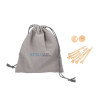 Thumbnail image for  Bamboo Golf Tee Set w/ Grey Recycled Pouch