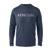 Thumbnail image for  Navy Heather Long Sleeve Hooded Tee