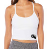 Thumbnail image for  Beyond Yoga Womens Cloud White Spacedye Slim Racerback Cropped Tank