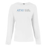 Thumbnail image for  Womens White Long Sleeve Hooded Tee