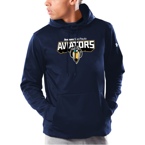 Avenues Under Armour Navy Armour Fleece Hood