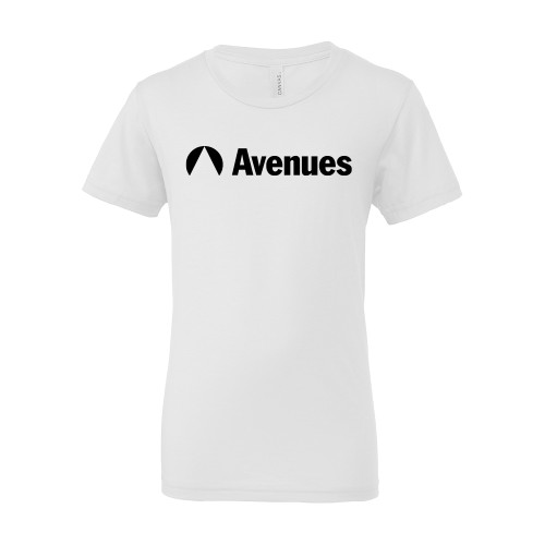 Avenues Bella + Canvas Youth White Jersey T Shi