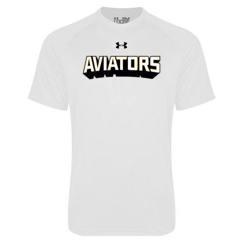 Avenues Under Armour White Tech T