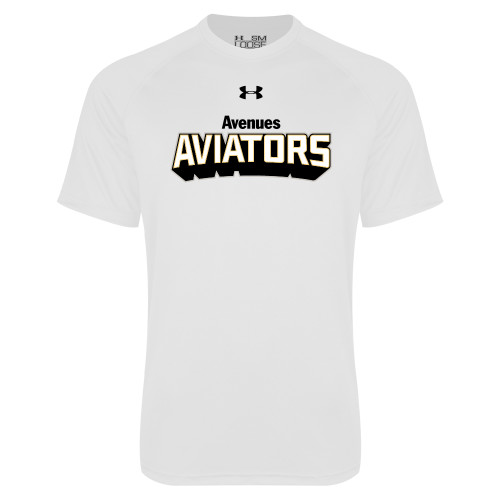 Avenues Under Armour White Tech T