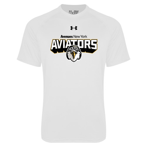 Avenues Under Armour White Tech T