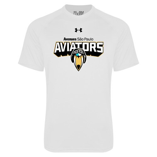 Avenues Under Armour White Tech T