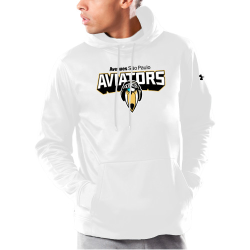  Under Armour White Armour Fleece Hoodie - Avenues Aviators Sao Paulo