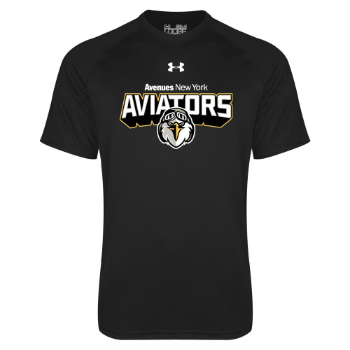  Under Armour Black Tech Tee - UA - Avenues Aviators New York