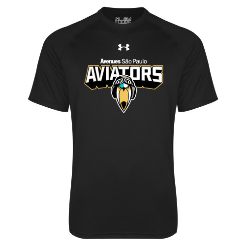  Under Armour Black Tech Tee - UA - Avenues Aviators Sao Paulo