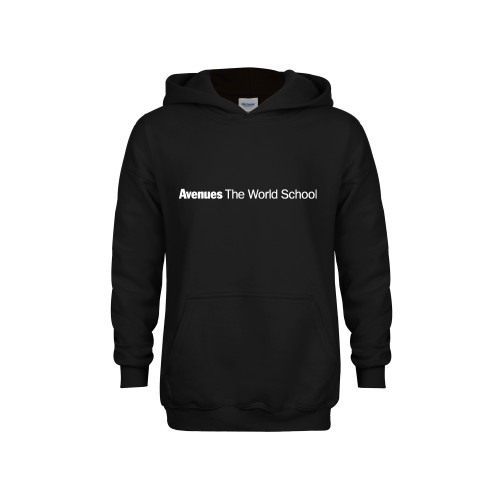  Youth Black Fleece Hoodie - ATWS Wordmark