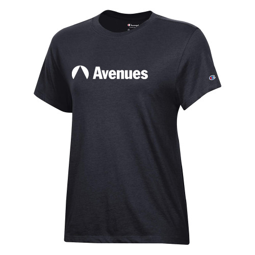 Avenues Champion Womens Black Core Short Sleeve Tee