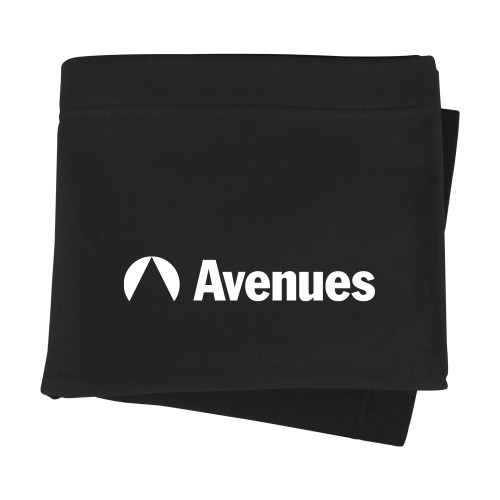 Avenues Black Sweatshirt Blanket