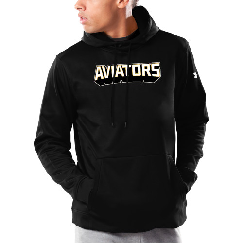  Under Armour Black Armour Fleece Hoodie - Avenues Aviators