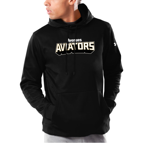  Under Armour Black Armour Fleece Hoodie - Avenues Aviators Stacked