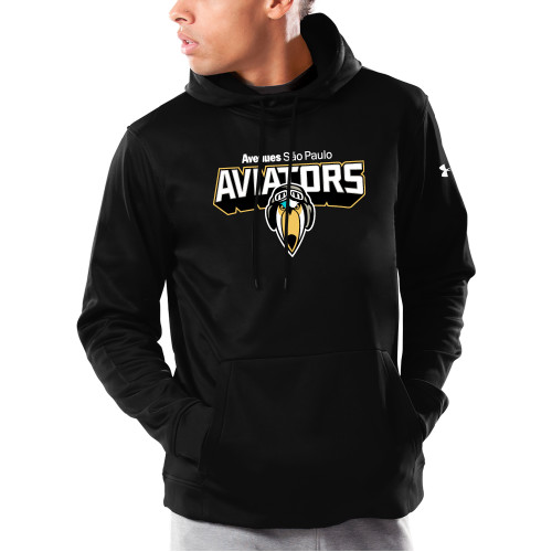  Under Armour Black Armour Fleece Hoodie - Avenues Aviators Sao Paulo