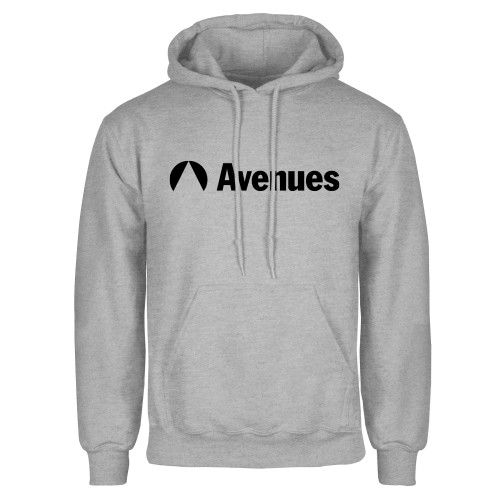  Grey Fleece Hoodie - Avenues Primary Mark Flat